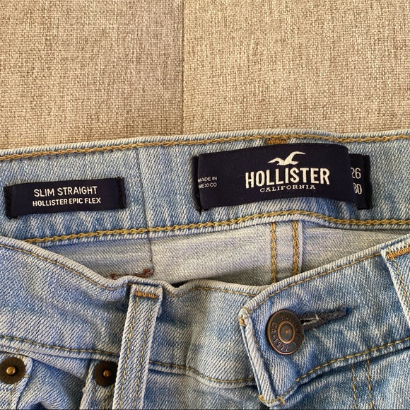 Slim Straight Hollister Ripped Jeans - Picture 2 of 4